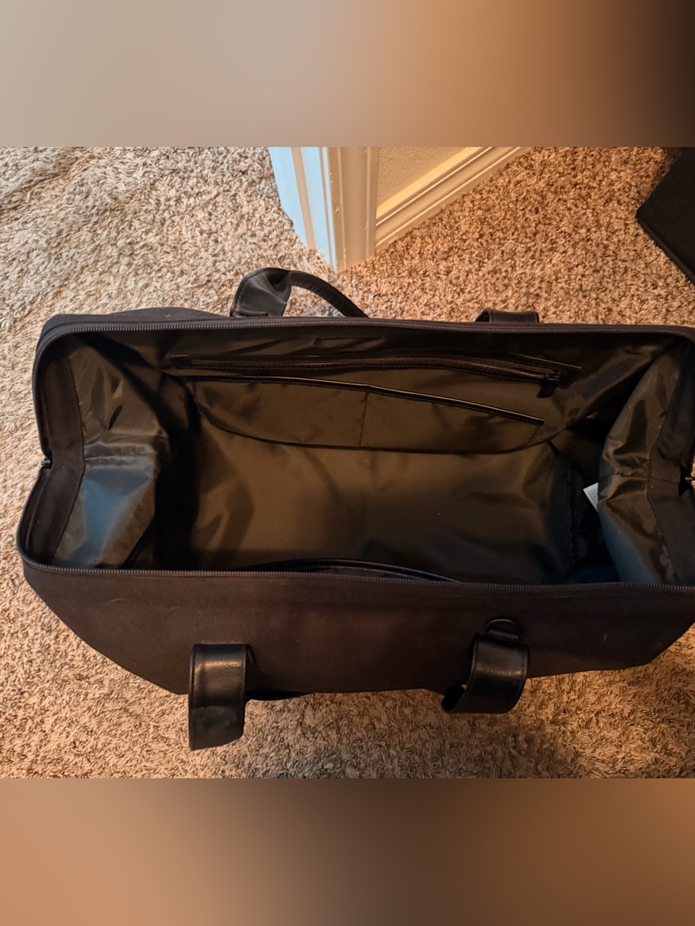 BEIS Black Travel Tote with Leather Accents - Picture 4 of 4